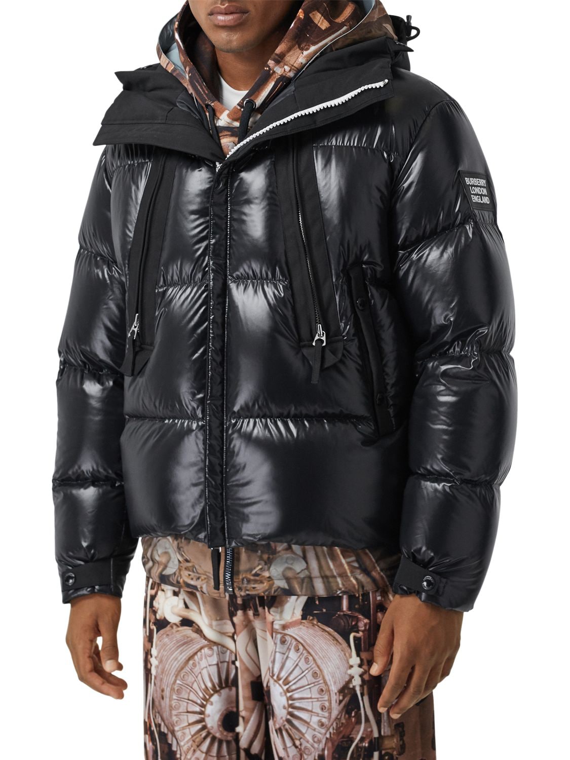 BURBERRY HOODED NYLON ZIP-UP JACKET,71IWO0001-QTEXODK1