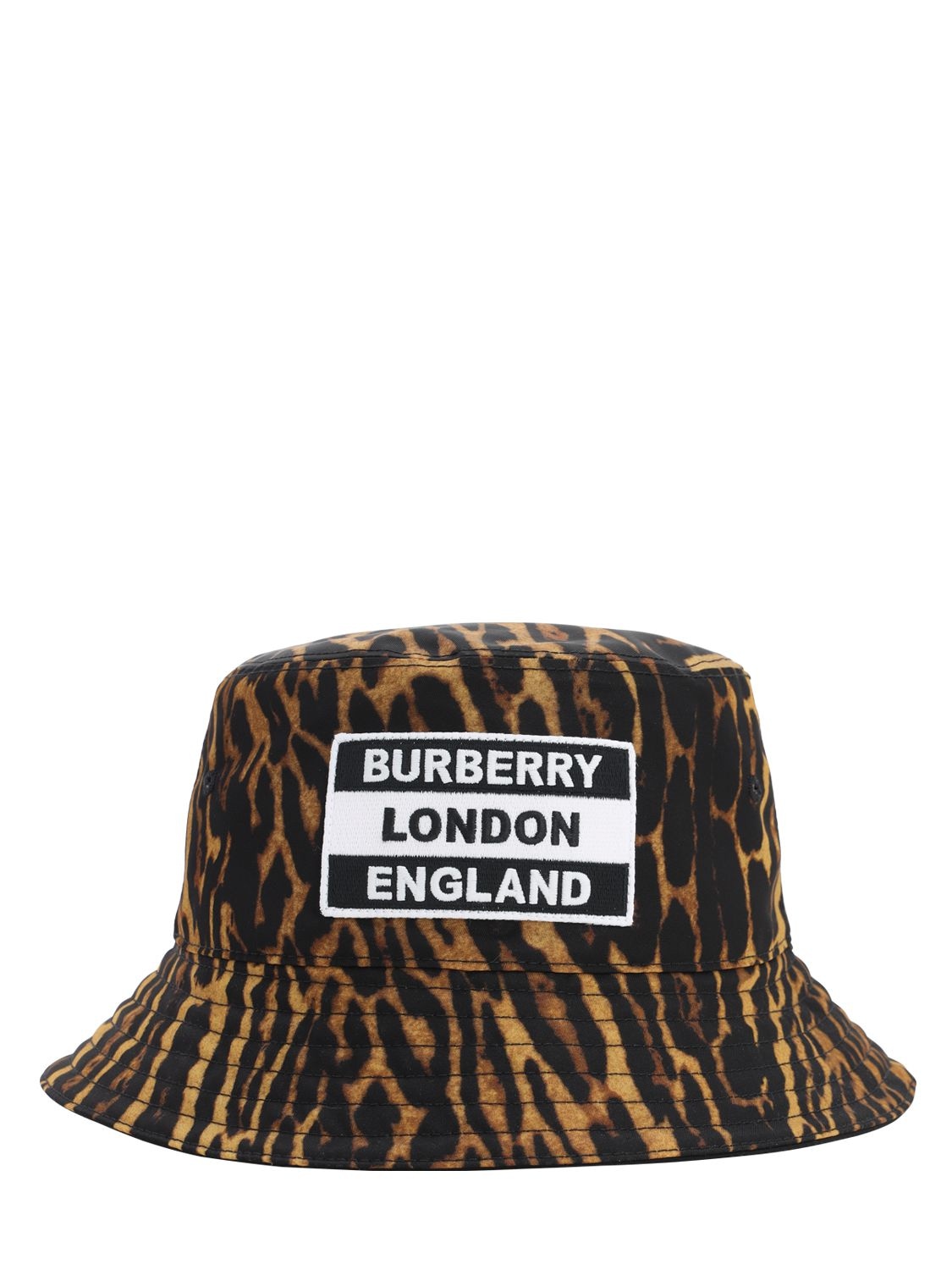 BURBERRY 豹纹印花尼龙渔夫帽,71IWO0012-QTGWNDK1