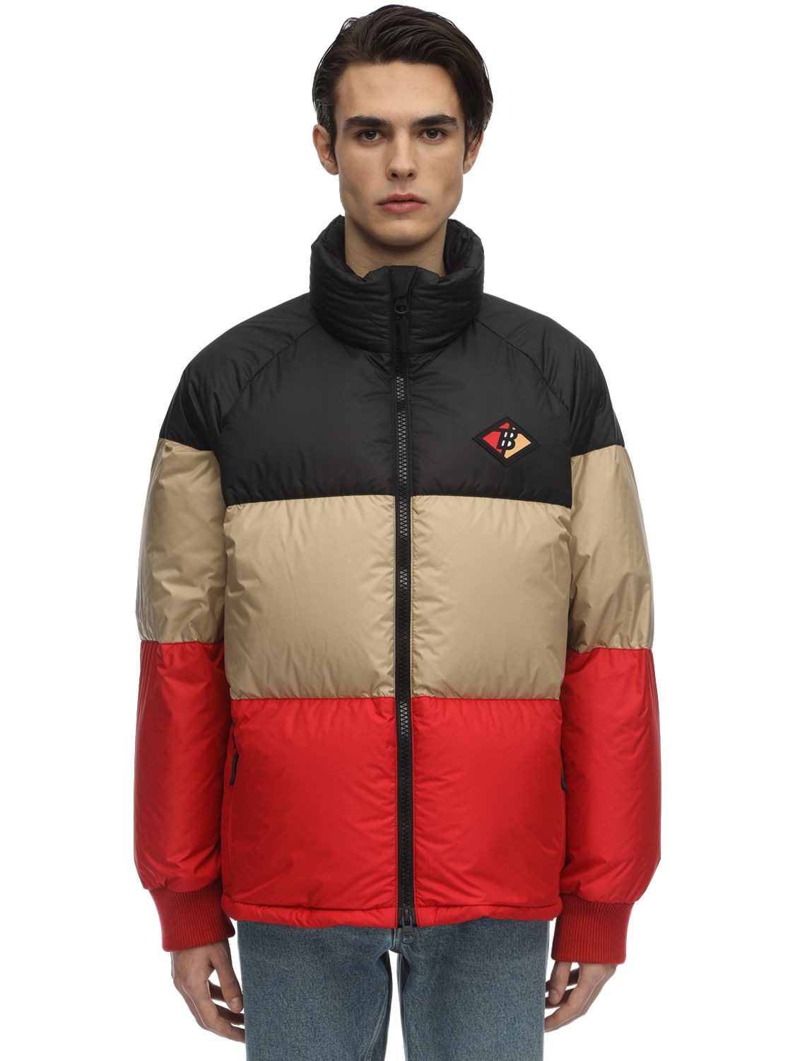 burberry rave print puffer jacket