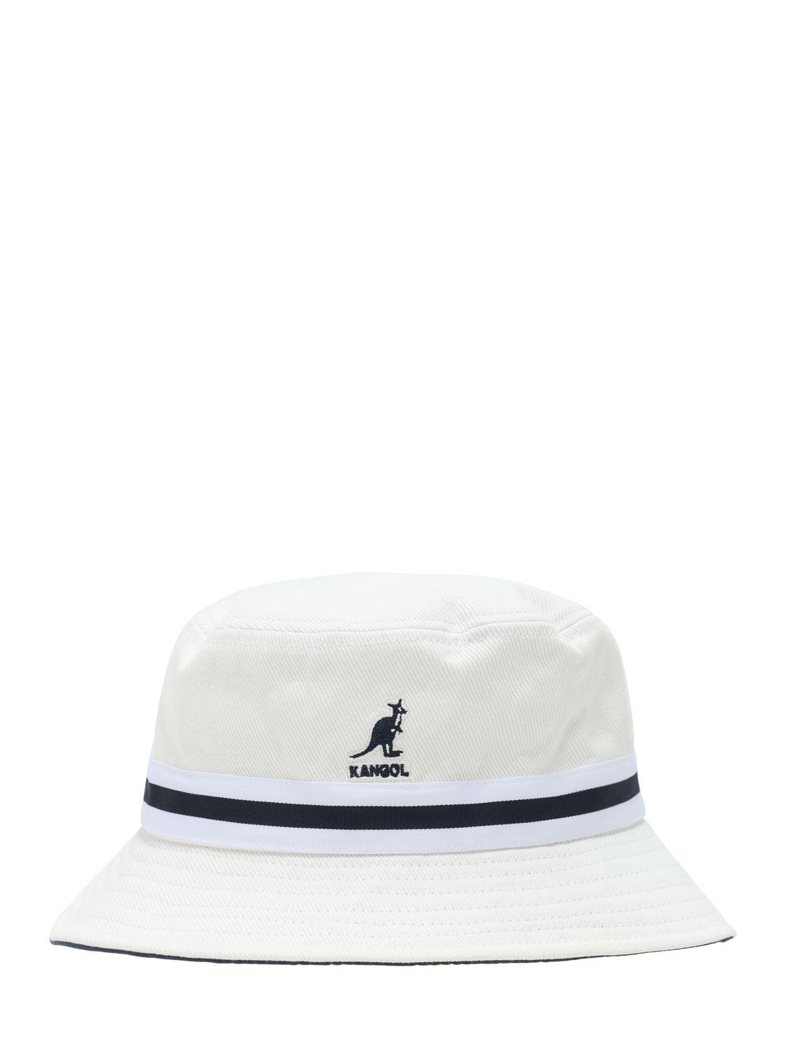 Kangol Lahinch Cotton Bucket Hat In White