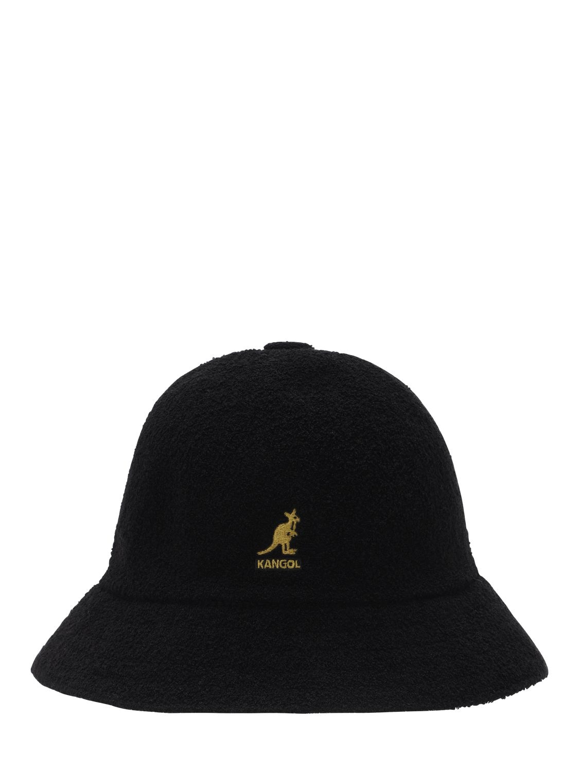 Kangol Bermuda Casual Bucket Hat In Black,gold