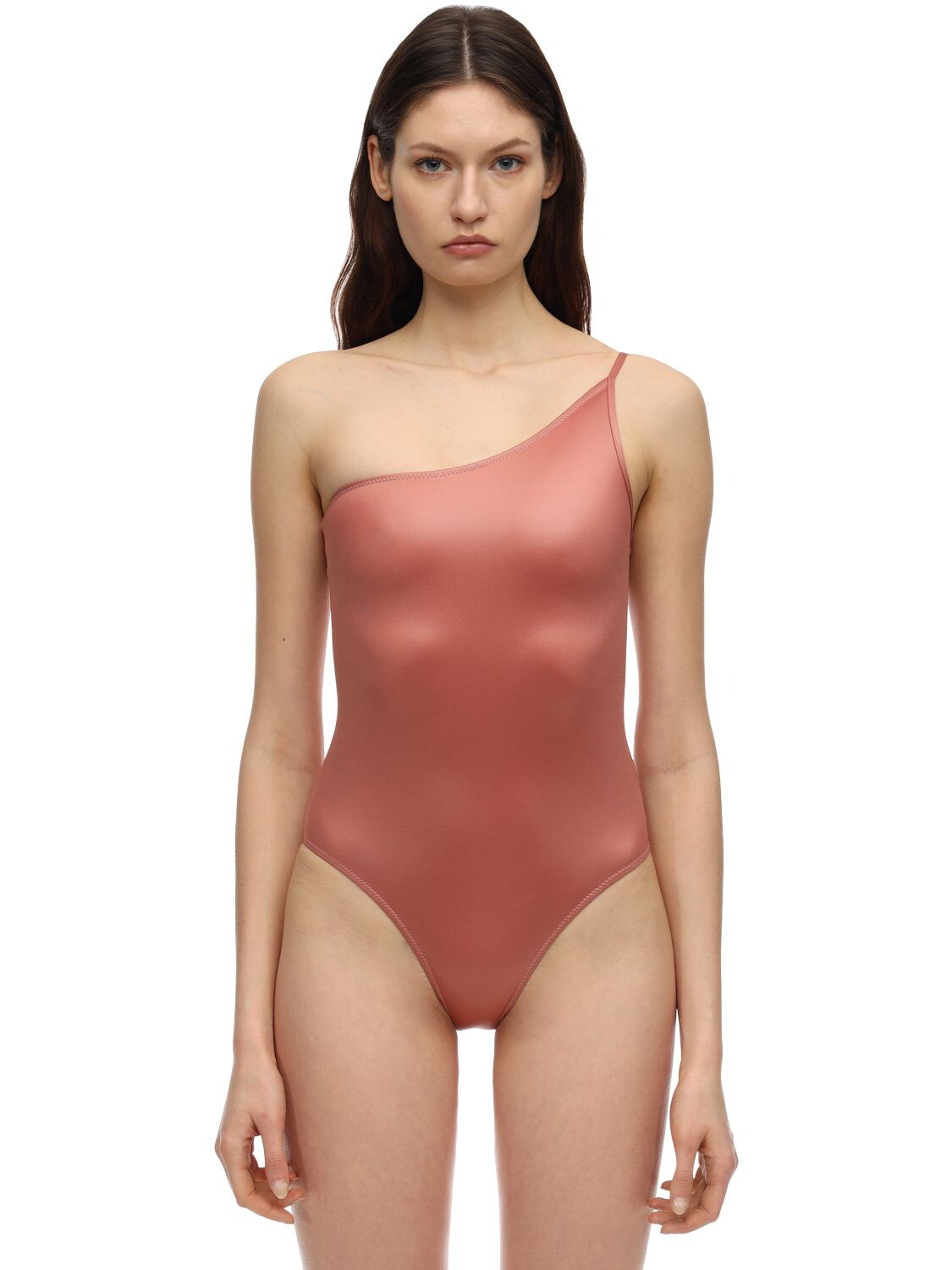 Fantabody Pina Shiny One Piece Swimsuit In Pink