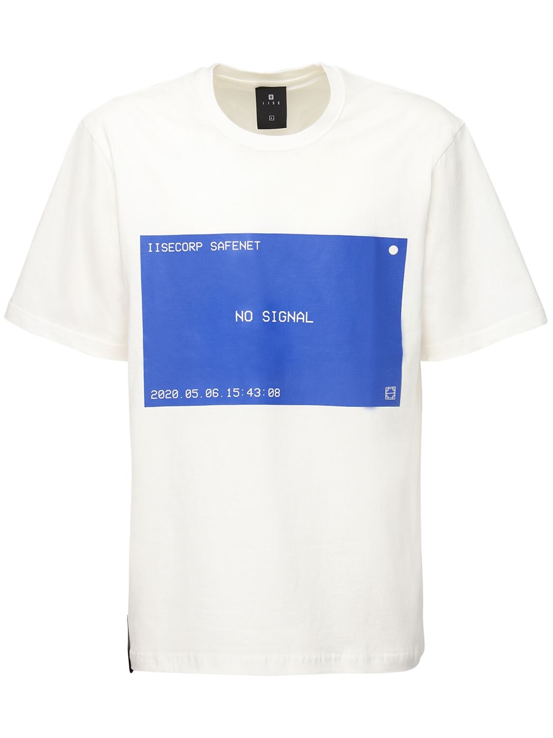 Iise No Signal Cotton T-shirt In White