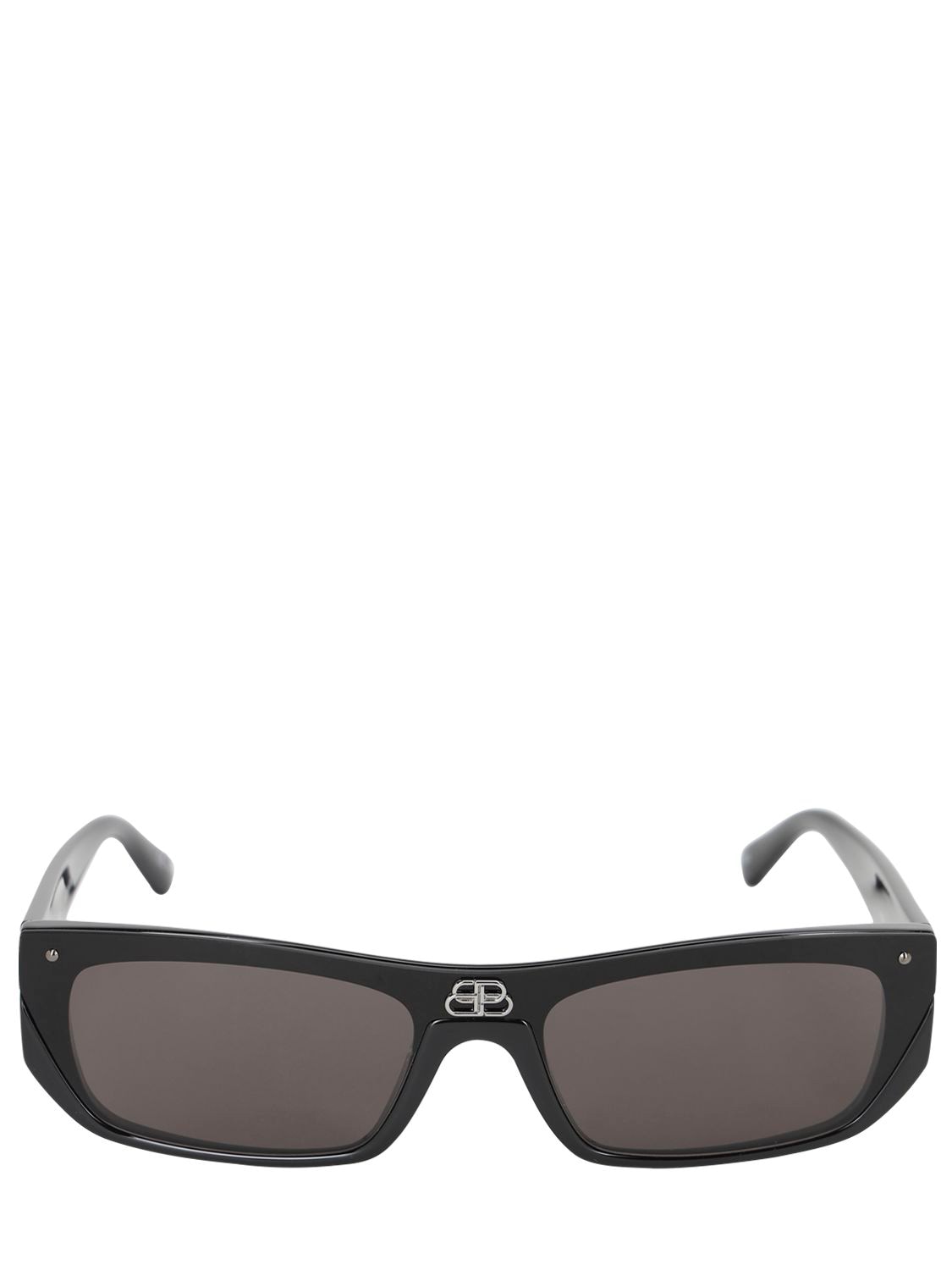BALENCIAGA 0080s Shield Rectangle Sunglasses