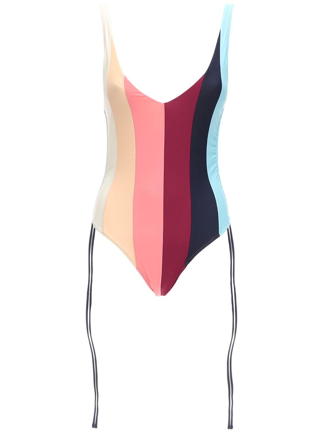 Paper London Wave Rainbow One Piece Swimsuit In Multicolor