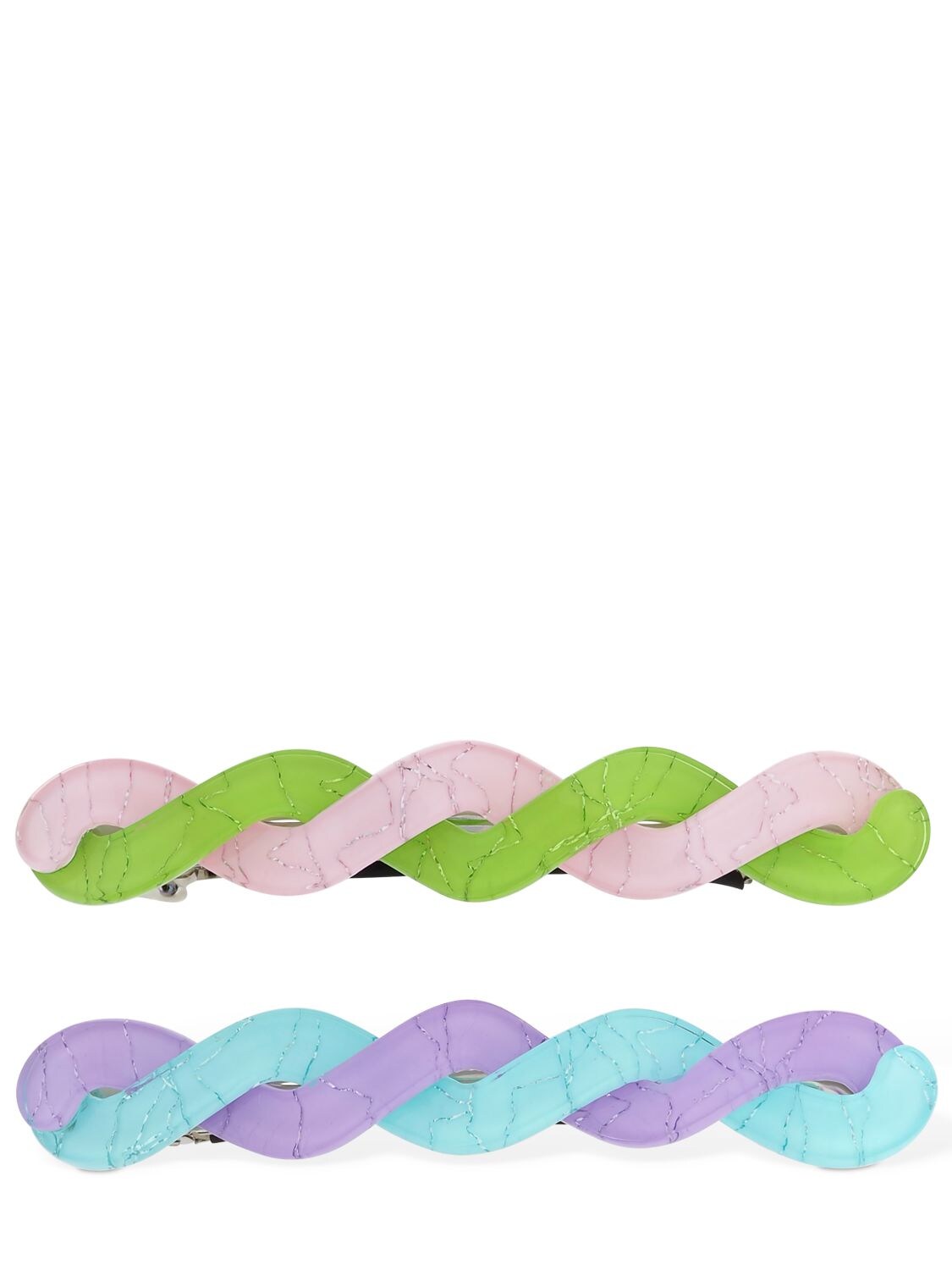 Valet Studio Set Of Willow Hair Barrettes In Multicolor