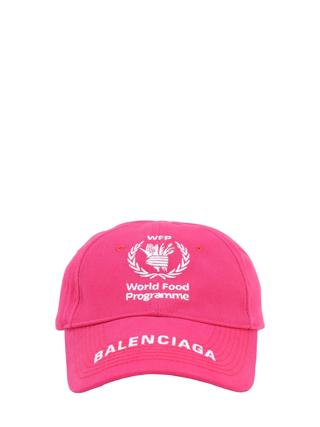 BALENCIAGA "WFP"印花纯棉棒球帽,71IX2X007-NTY3NW2
