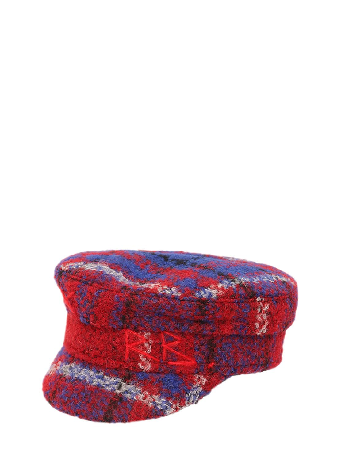 Ruslan Baginskiy Baker Boy Tweed Hat In Multicolor