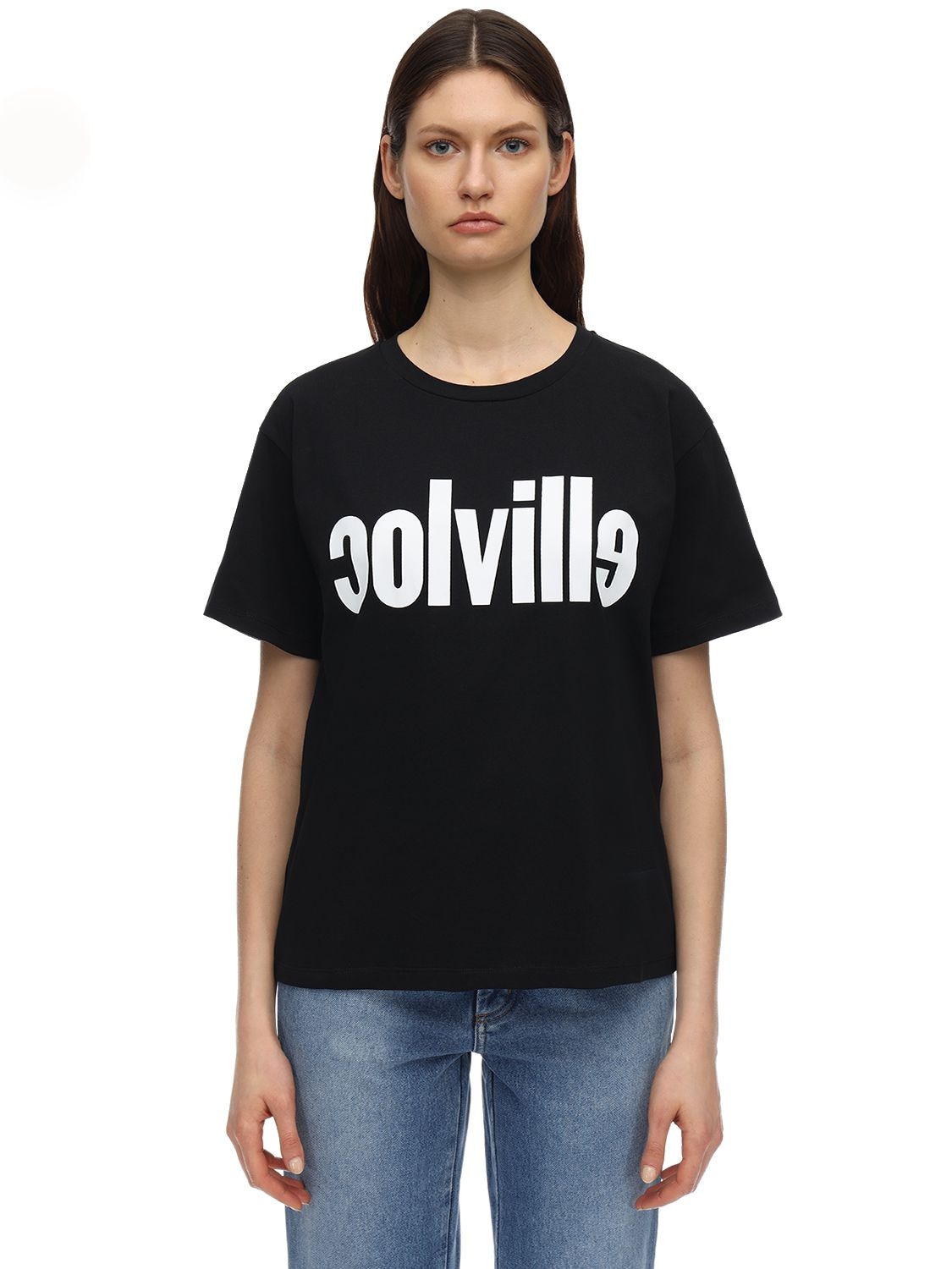 COLVILLE Logo Print Cotton Jersey T-shirt