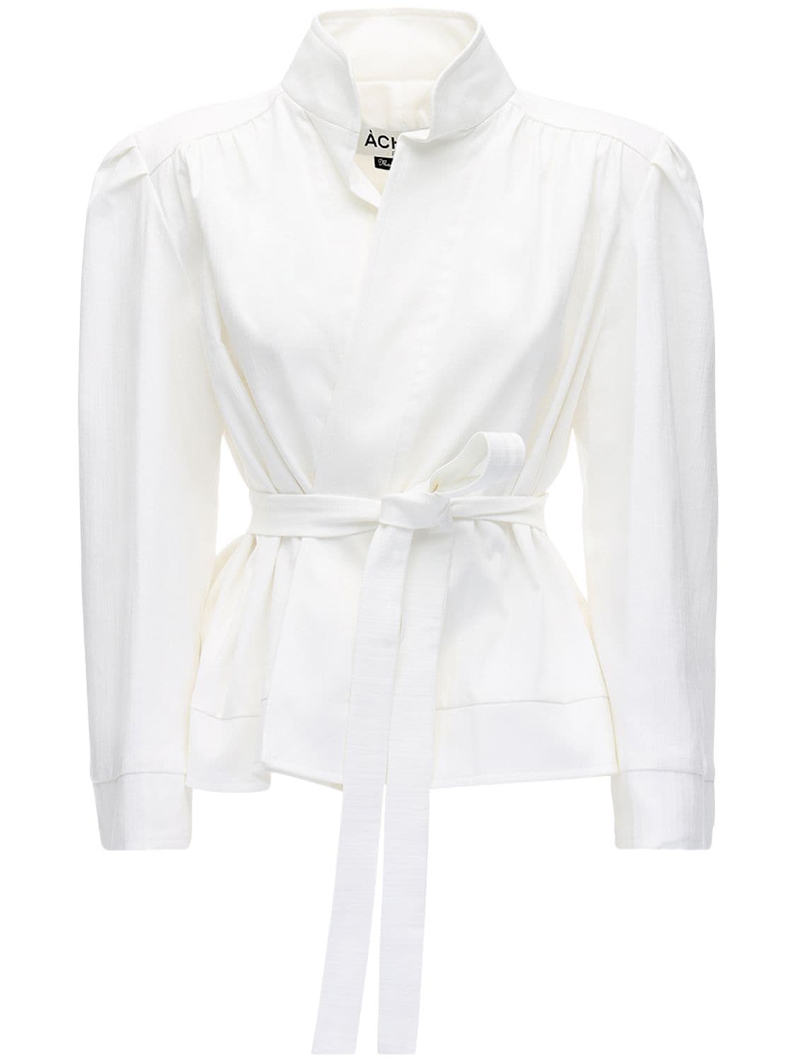 Acheval Pampa Lucero Upcycled Cotton Wrap Jacket In White