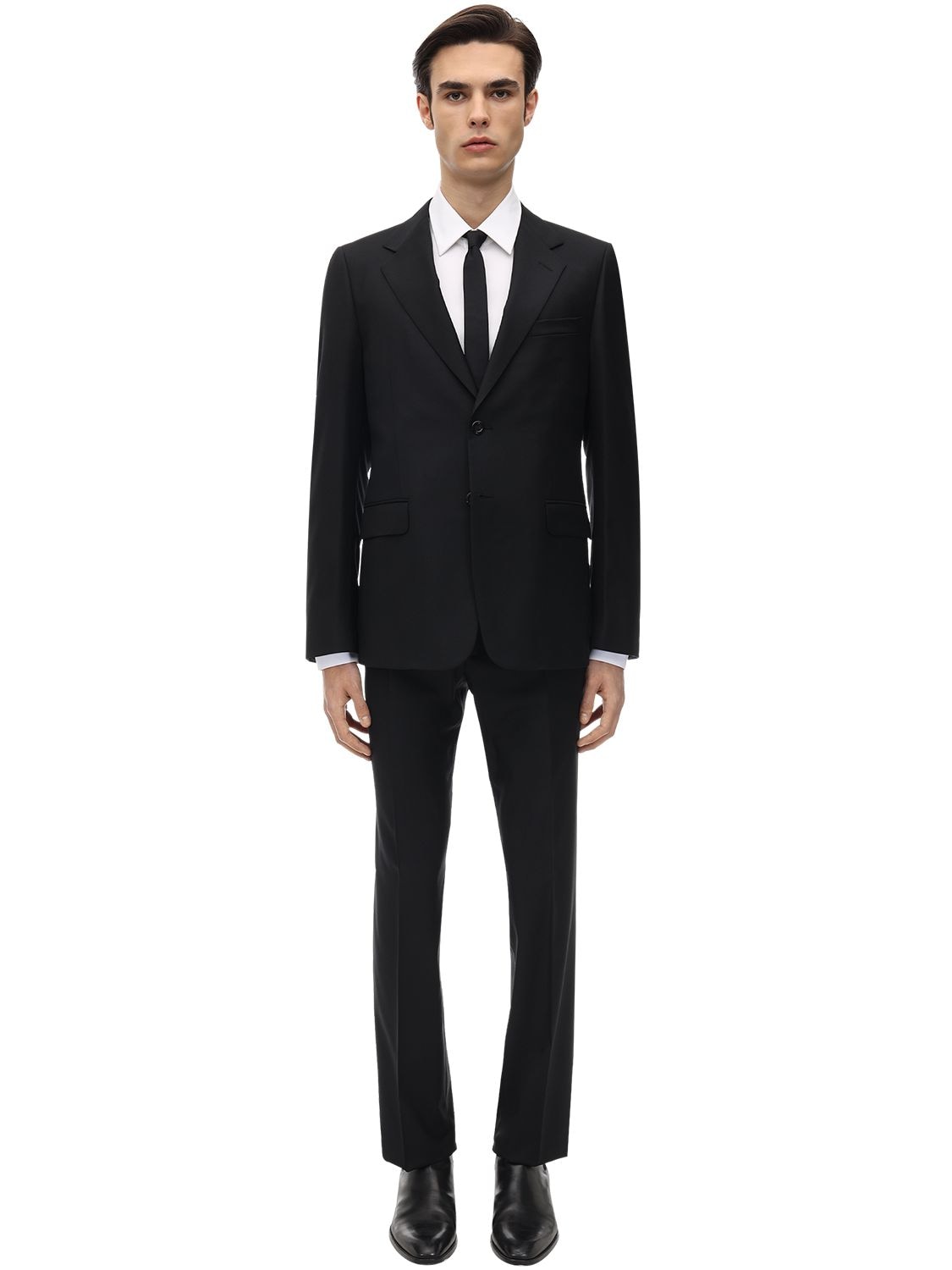 GUCCI NATURAL WOOL BLEND LONDON SUIT,71IXBO006-MTAWMA2