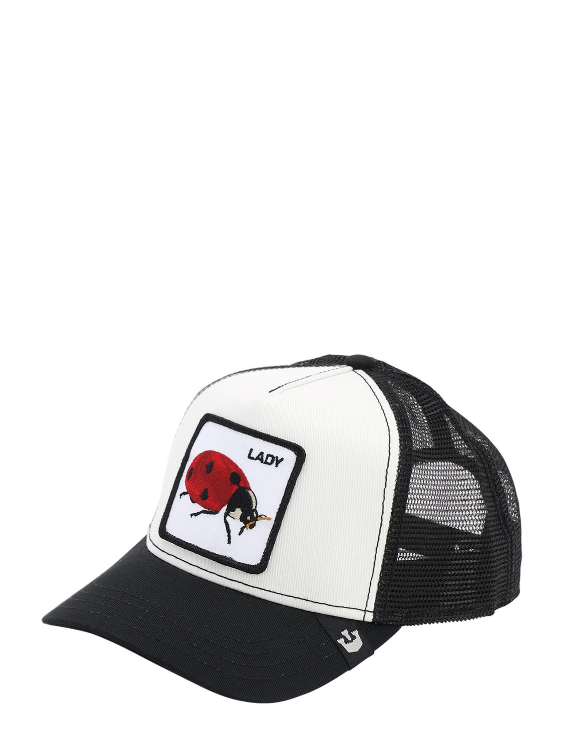 Goorin Bros Lady Bug Patch Trucker Hat In Black