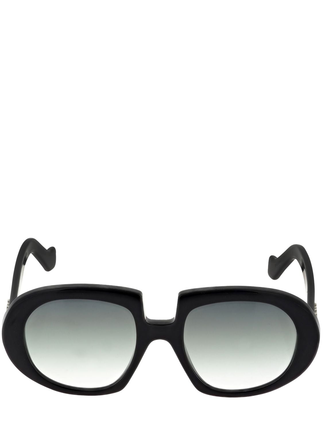Loewe Oversize Acetate Sunglasses In Black,smoke