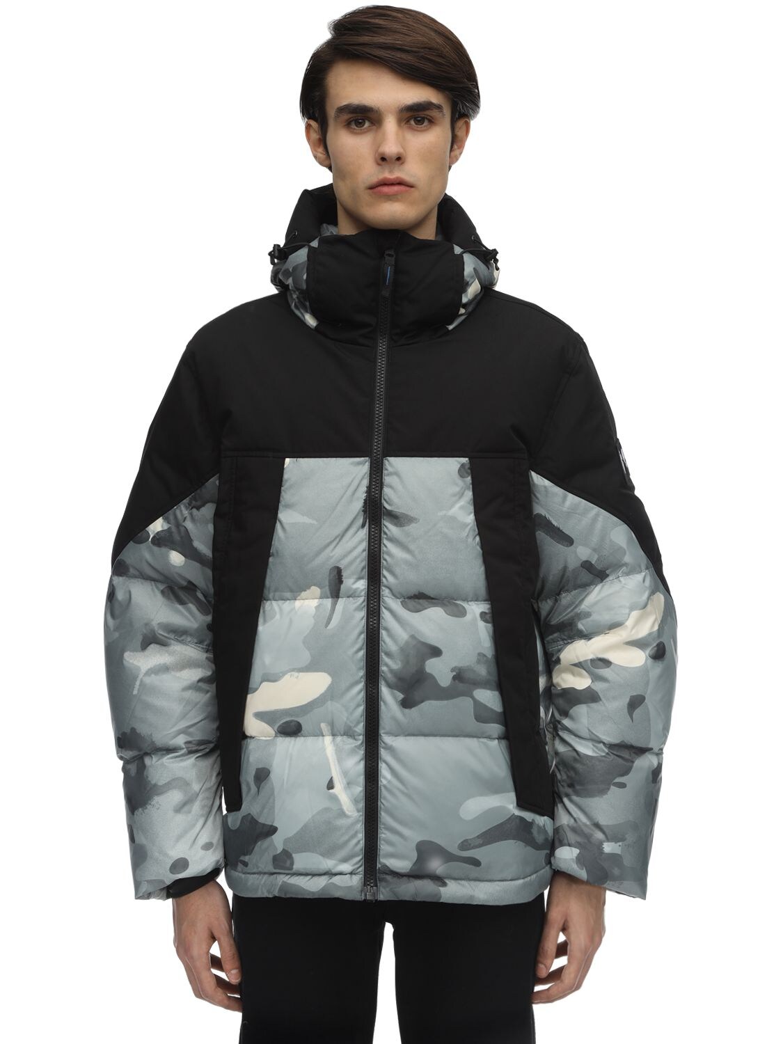 Element X Griffin Lvr Exclusive Base Camp Down Jacket In Multicolor