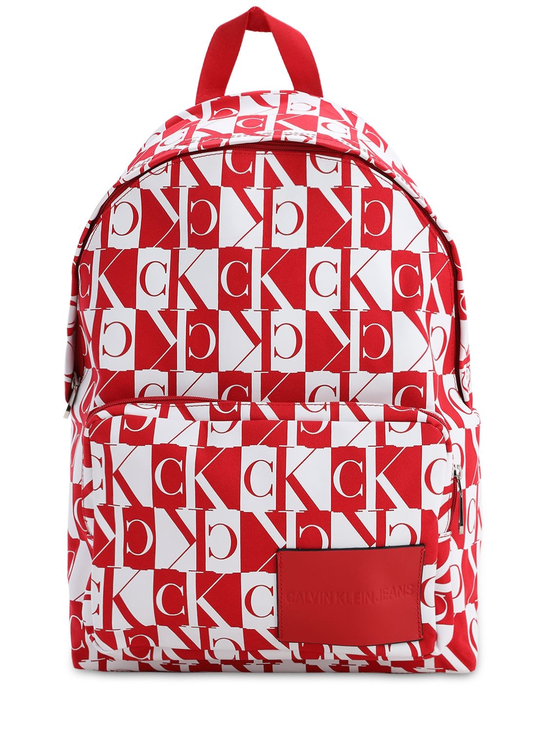 red calvin klein backpack