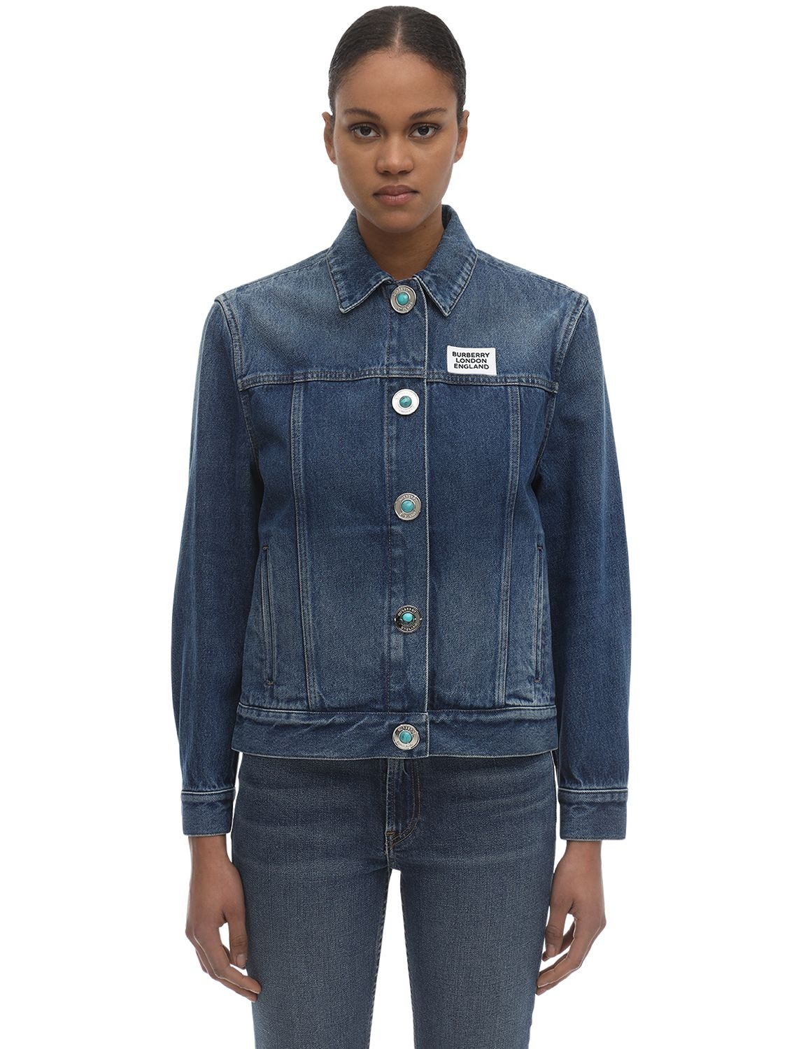 BURBERRY COTTON DENIM JACKET,71IXFL001-MTE2NJC40