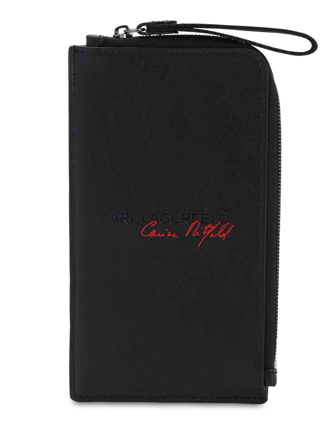 Karl Lagerfeld Karl X Carine Phone Case In Black