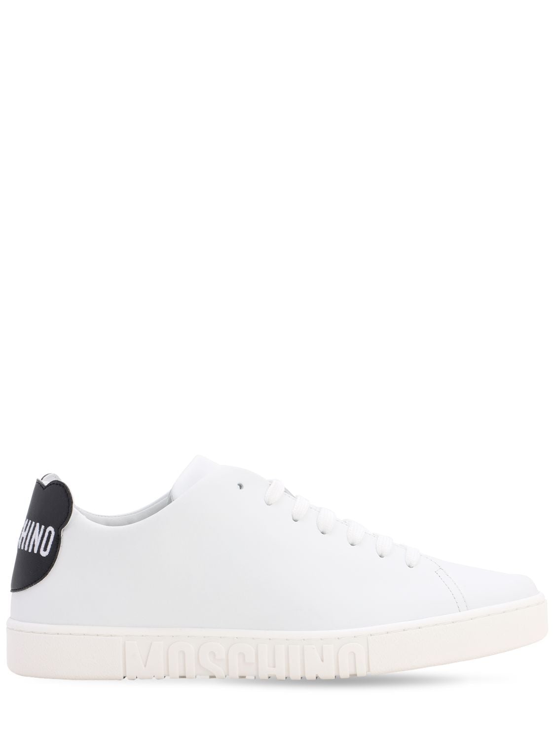 Moschino Men's Shoes Leather Trainers 