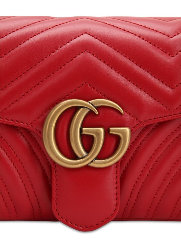 Gucci Gg Marmont 2.0 Mini Shoulder Flap Bag In Lion Trap. Ang Chev