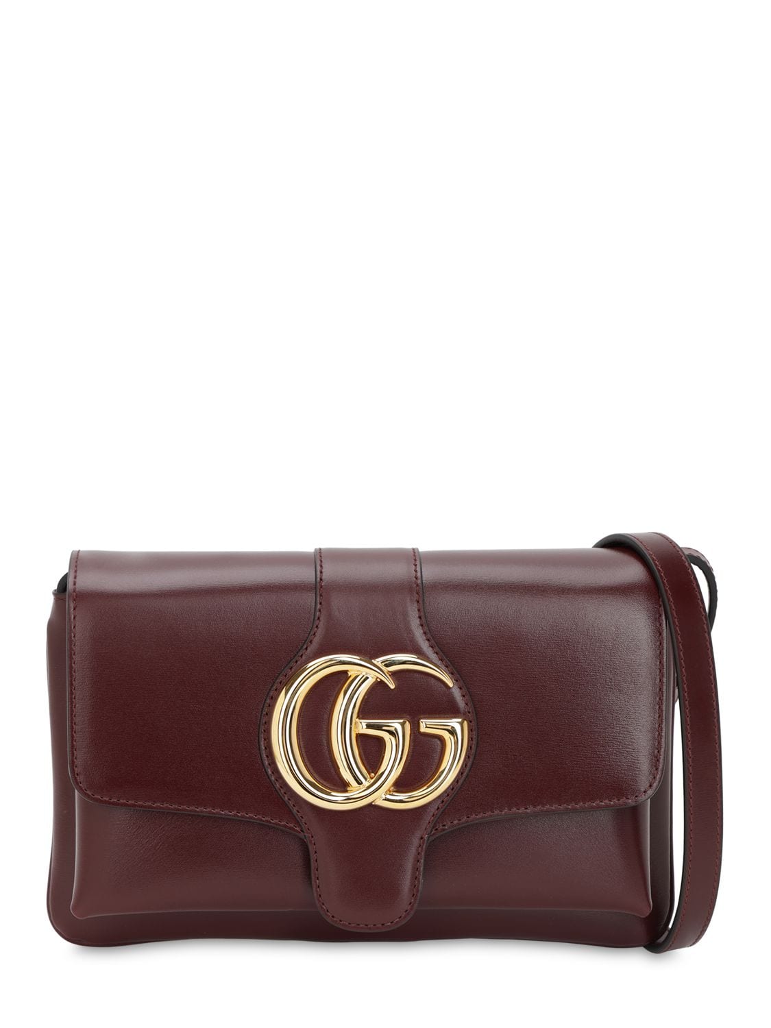 Gucci Small Arli Smooth Leather Shoulder Bag In Vintagebordeaux