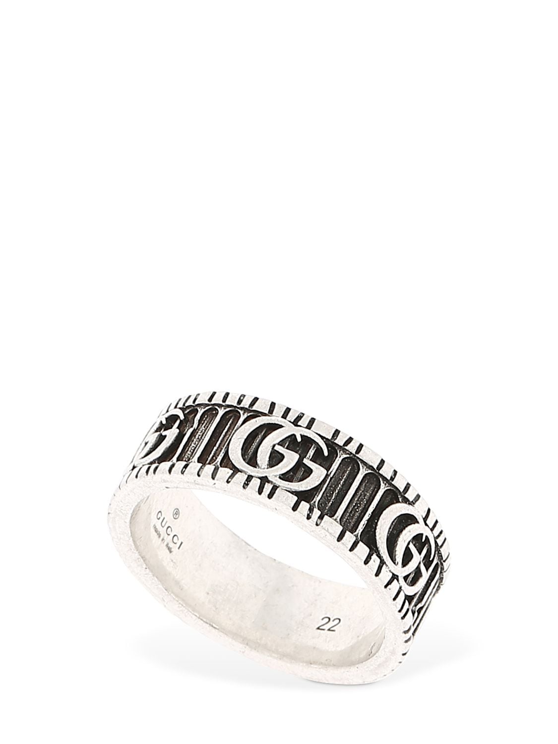 Silver Double G Ring