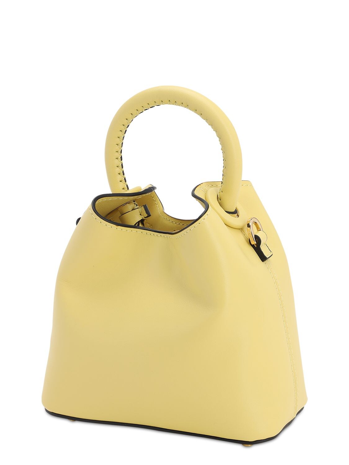 Elleme Madeline Yellow Leather Cross-body Bag | ModeSens