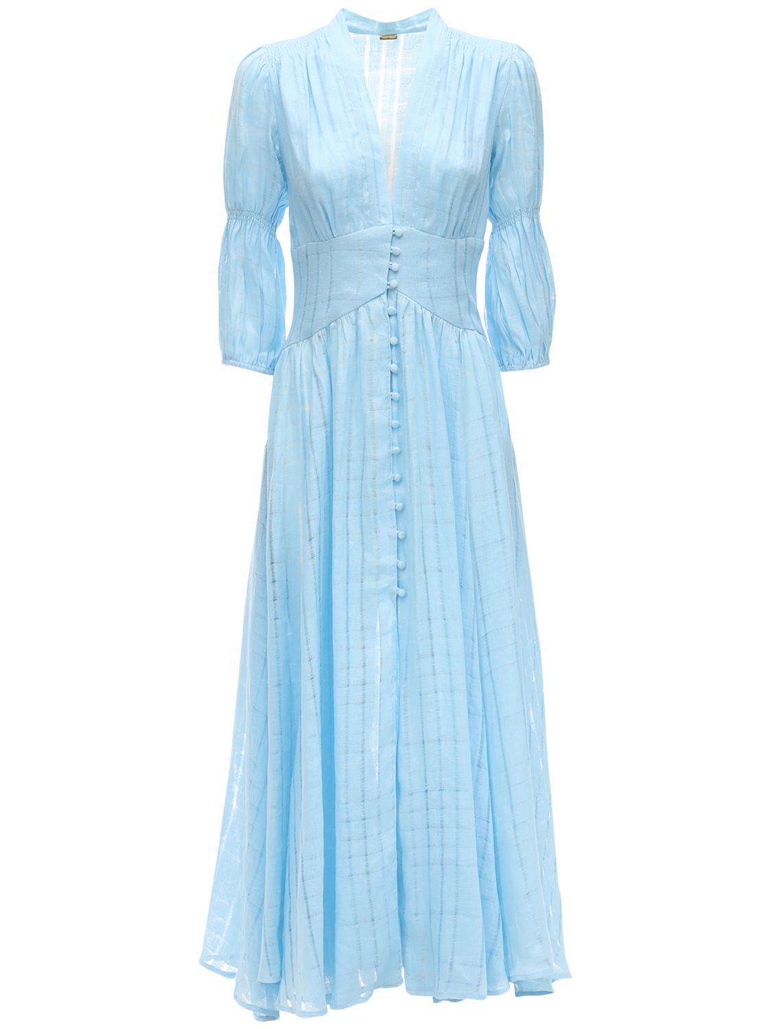 CULT GAIA WILLOW EYELET LACE MIDI DRESS