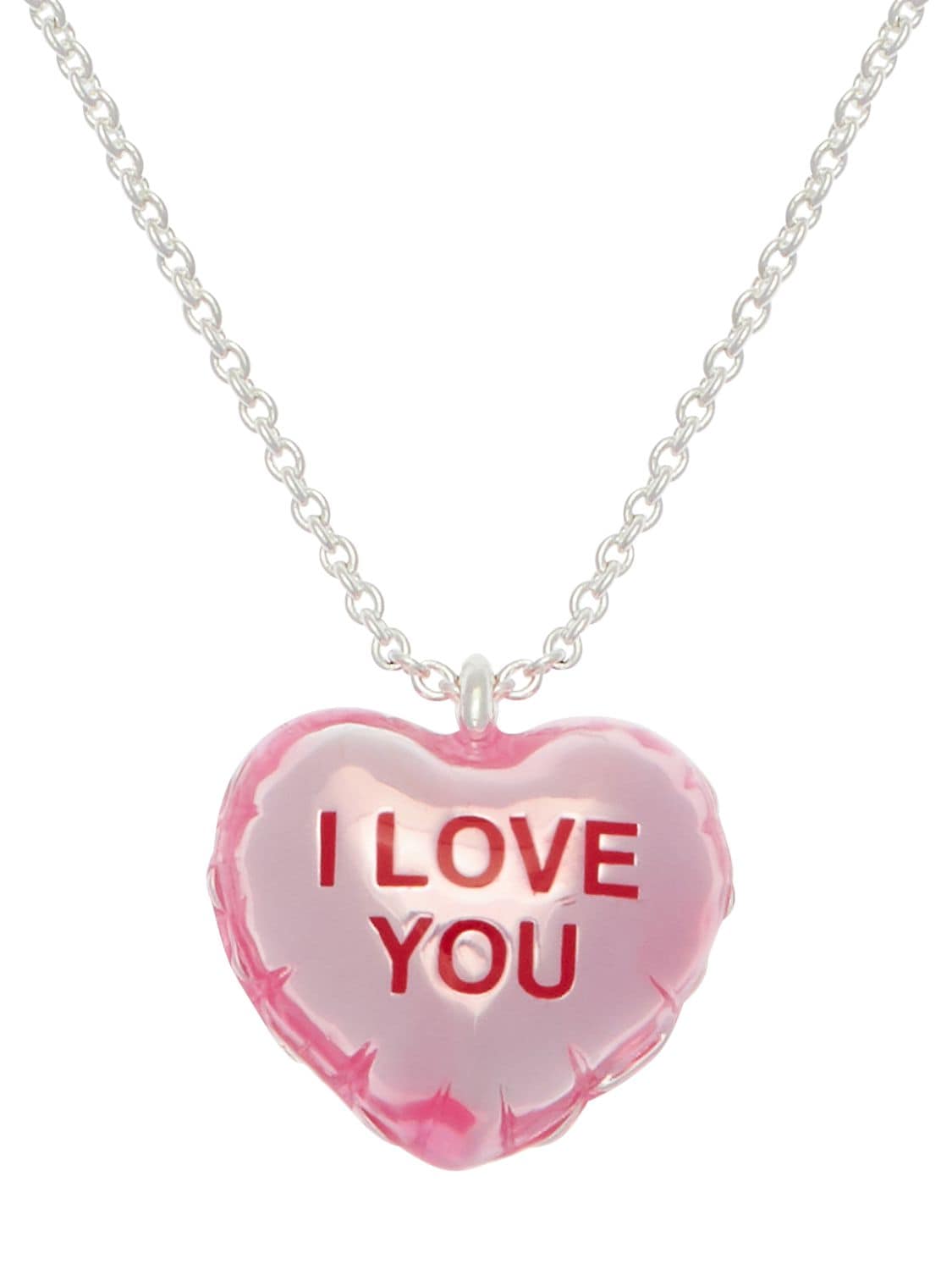 Marc jacobs i sale love you spinner necklace