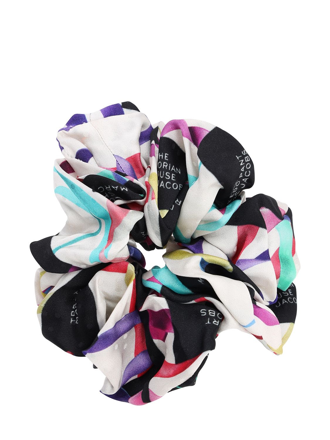 Marc Jacobs Logo Printed Scrunchie In Multicolor