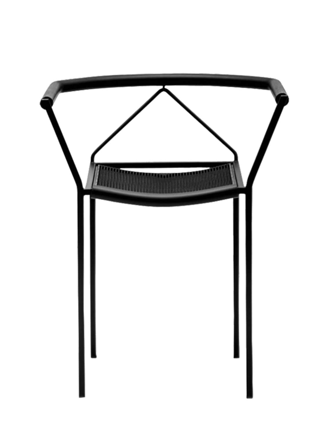 Zeus + Dione Poltroncina Metal Armchair In Black