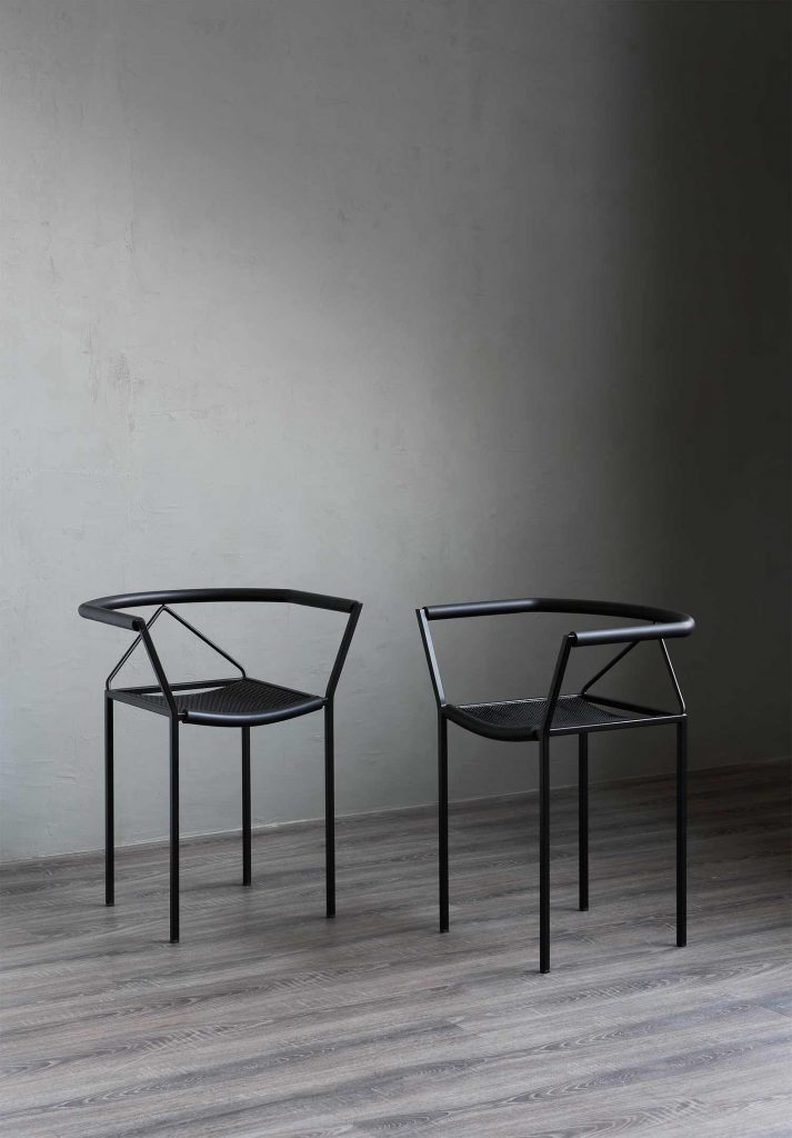 Shop Zeus + Dione Poltroncina Metal Armchair In Black