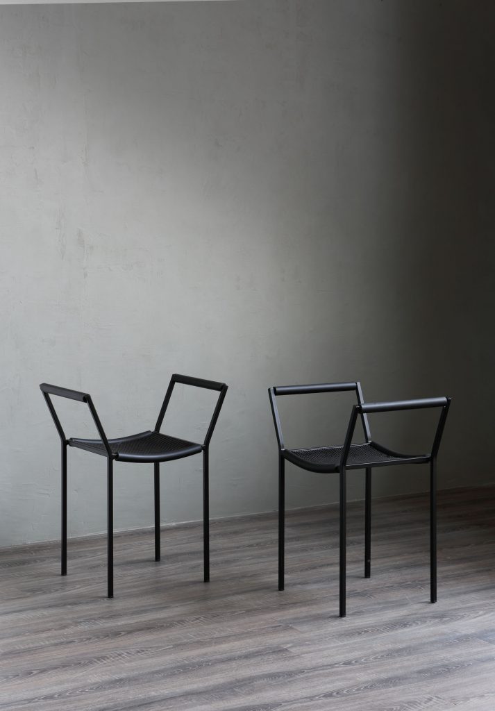 Shop Zeus + Dione Savonarola Metal Armchair In Black