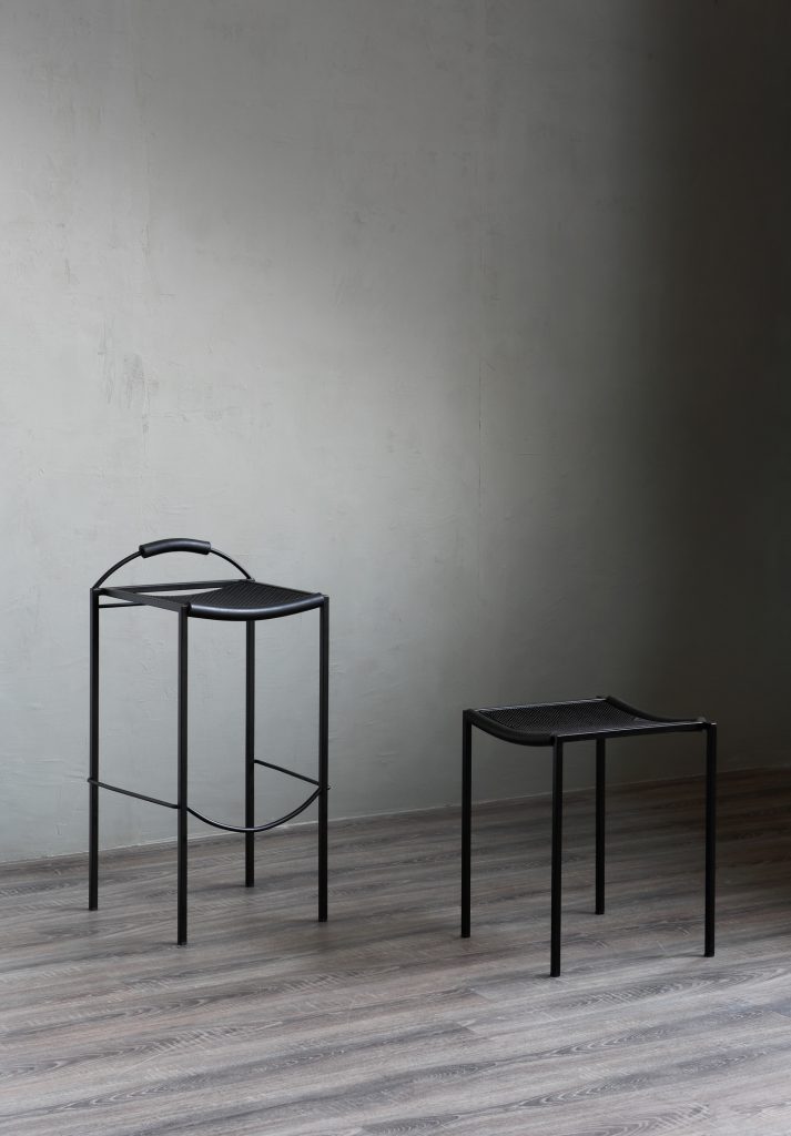 Shop Zeus + Dione High Metal Stool In Black