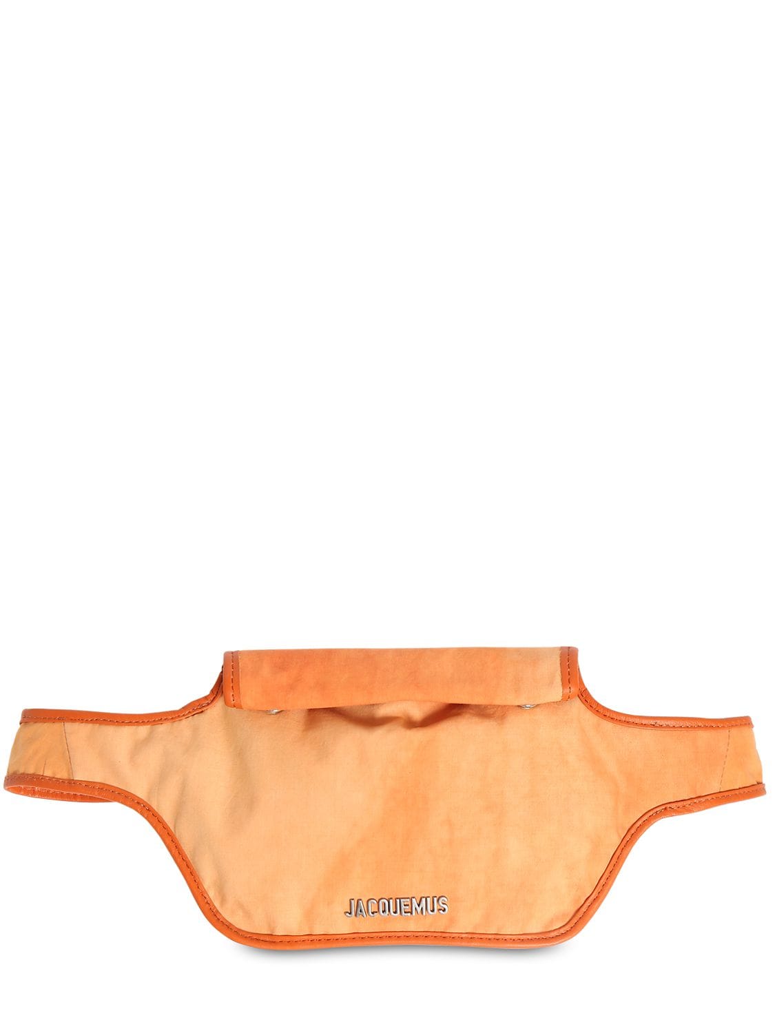 Jacquemus La Banane Cotton Canvas Belt Bag In Orange