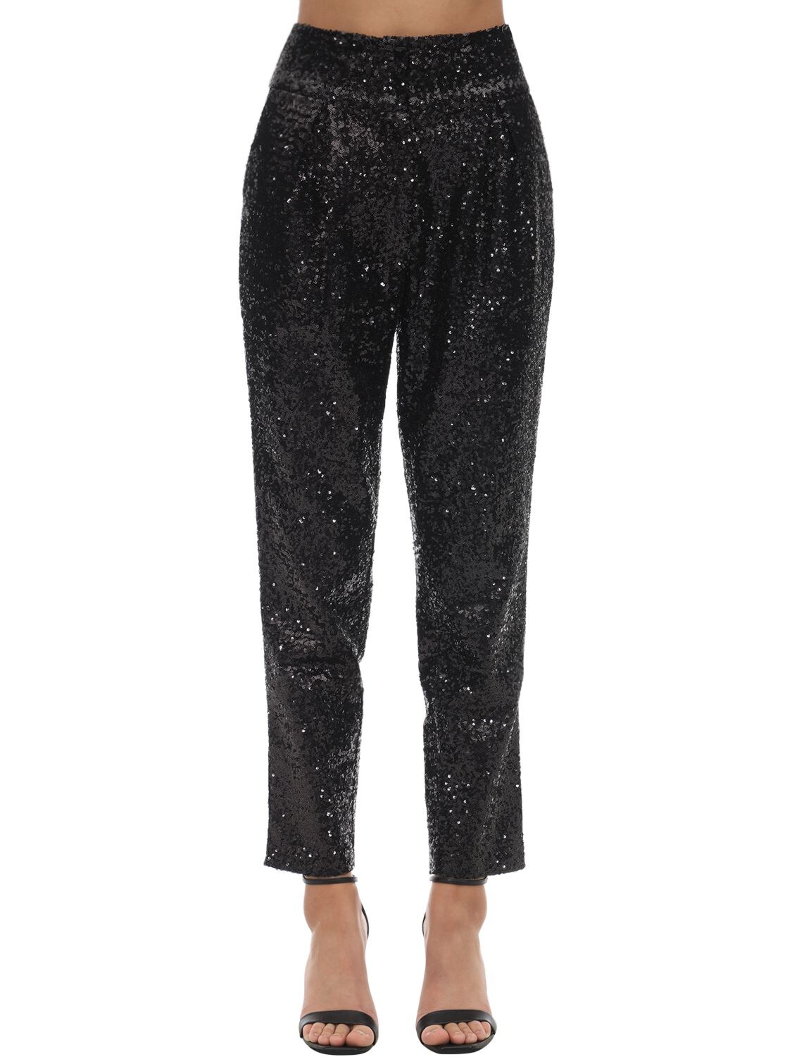 IN THE MOOD FOR LOVE HIGH WAIST SEQUINED PANTS,71IXKL012-QKXBQ0S1