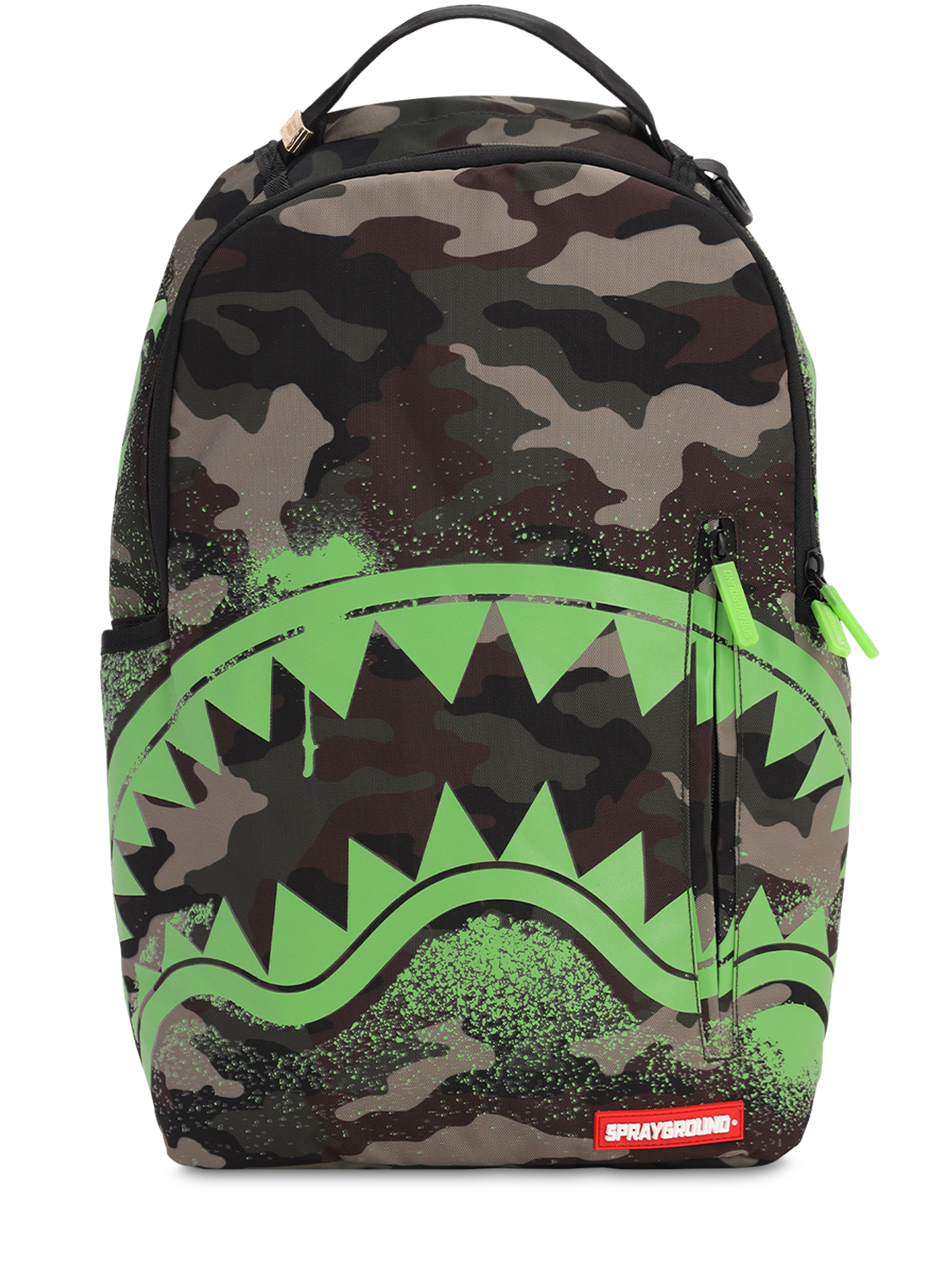 SPRAYGROUND GLOW IN THE DARK CAMO SHARK BACKPACK