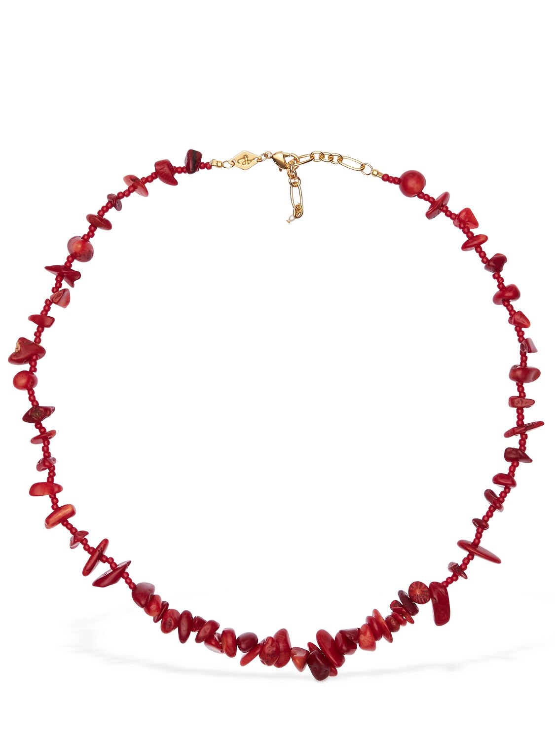 Anni Lu Reef Necklace In Coral