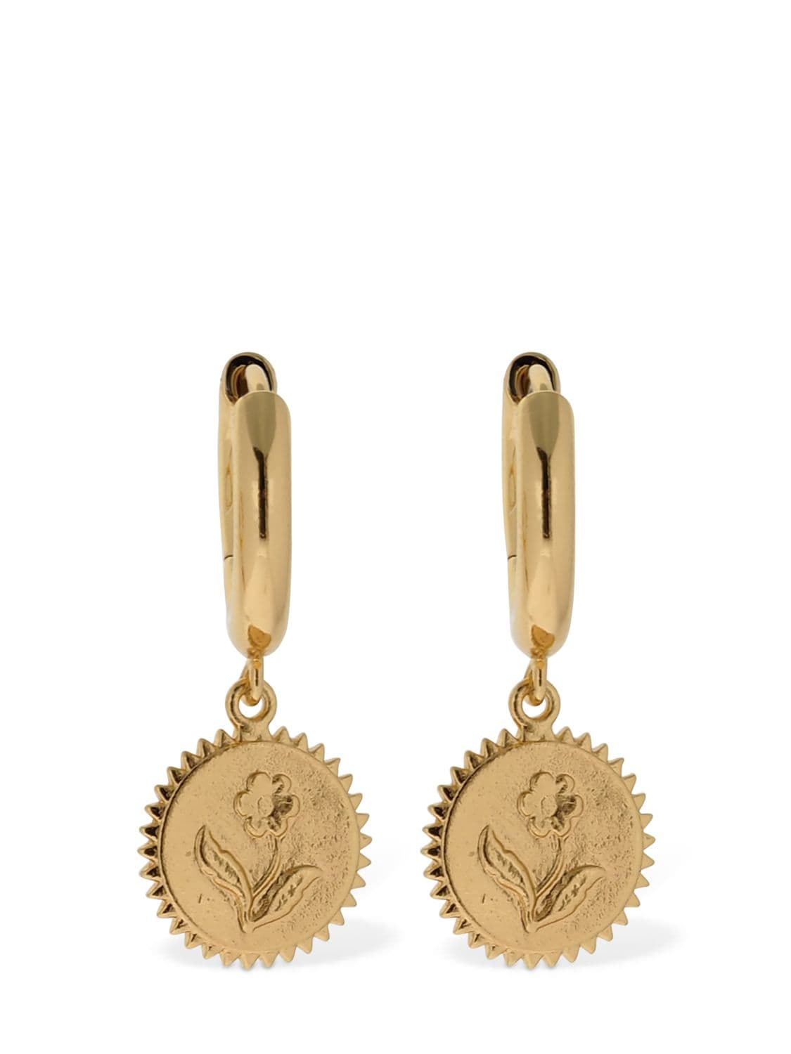 Anni Lu True Love Hoop Earrings In Gold