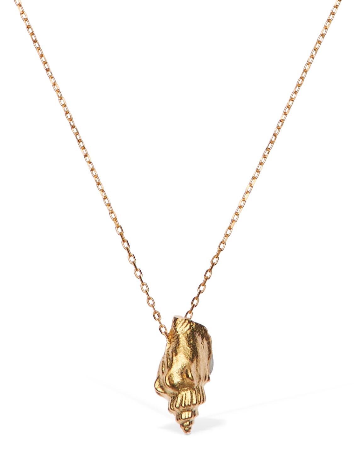 Anni Lu Floating Shell Necklace In Gold