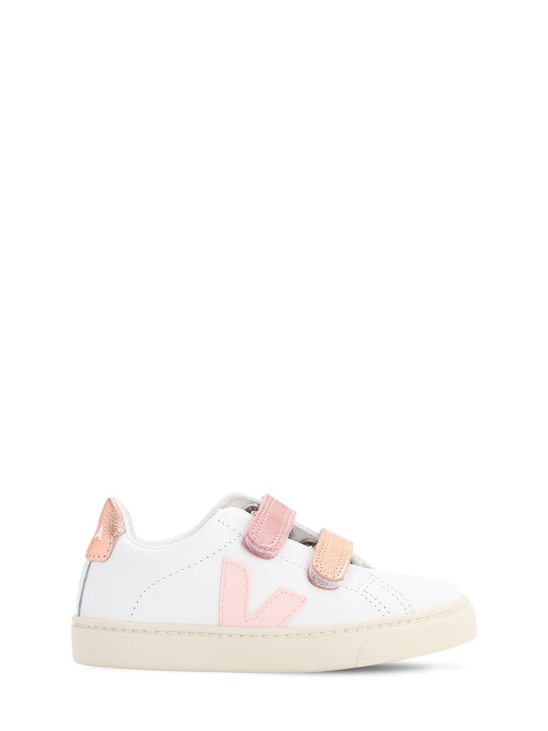Veja - Leather strap sneakers - | Luisaviaroma
