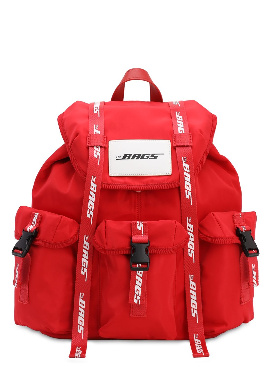 The Bags Nylon Backpack In Red