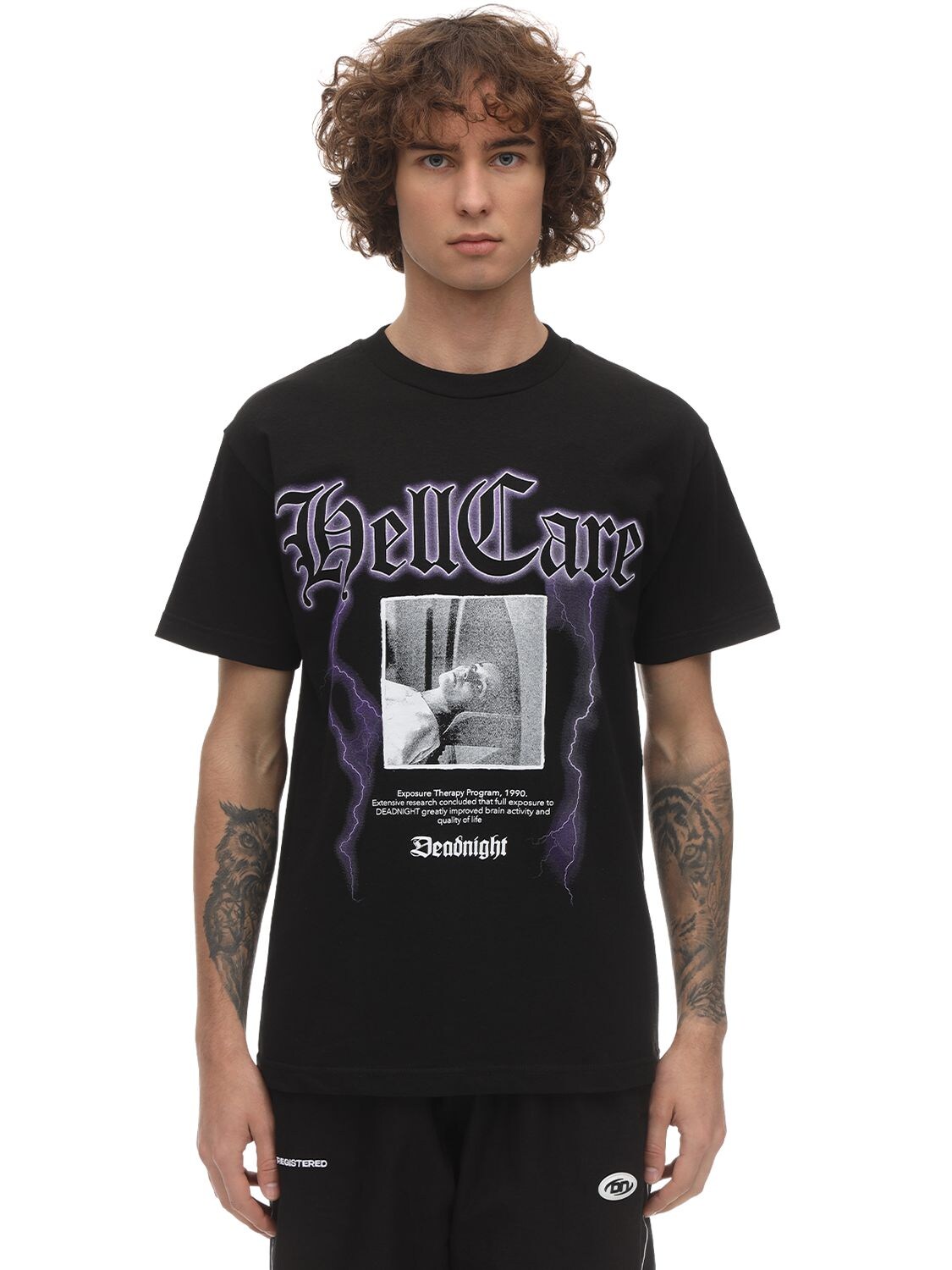 Deadnight Hellcare Cotton T-shirt In Black