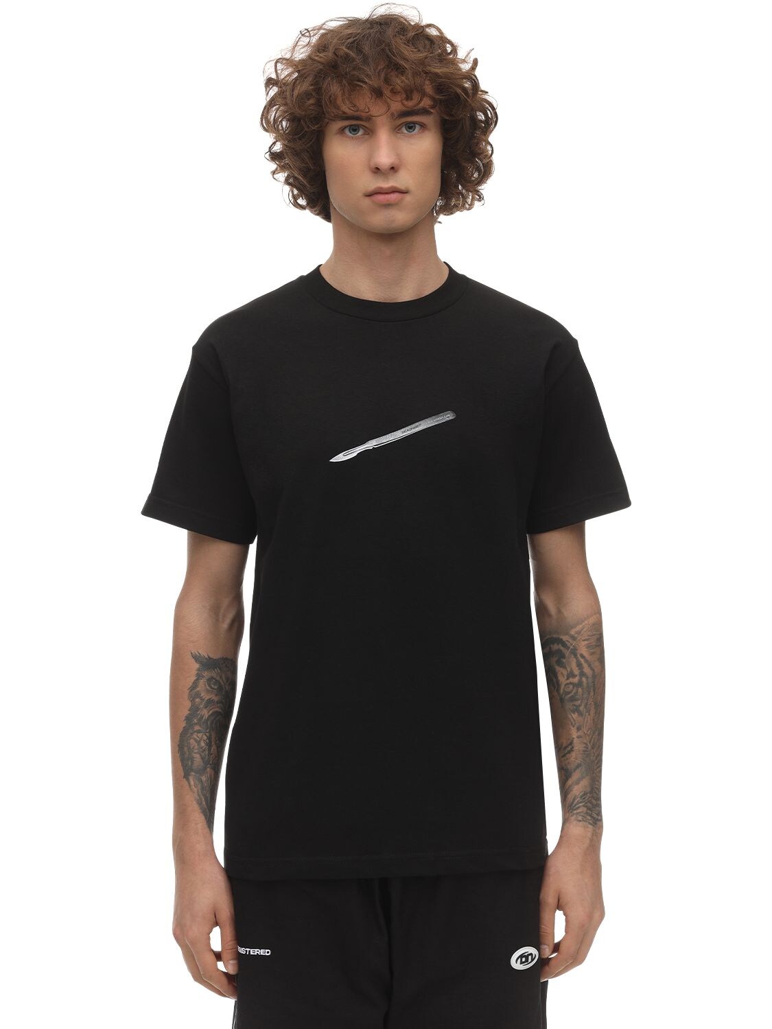 Deadnight Hande Without Care Cotton T-shirt In Black