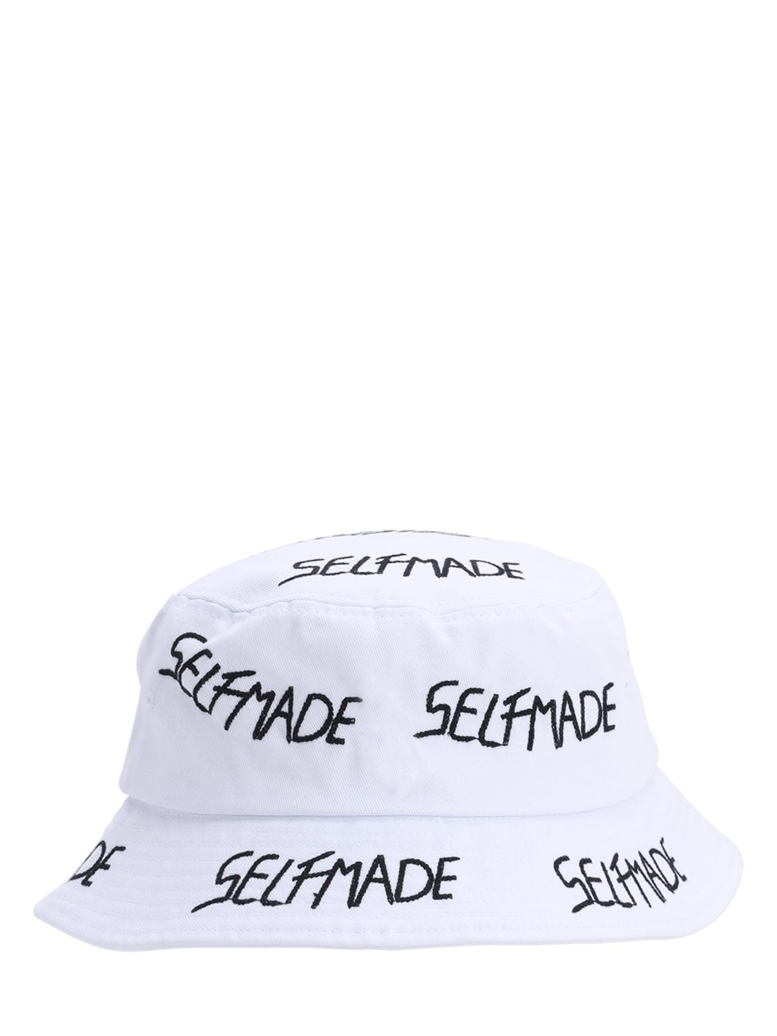 Self Made Iconic Tech Bucket Hat In White,black