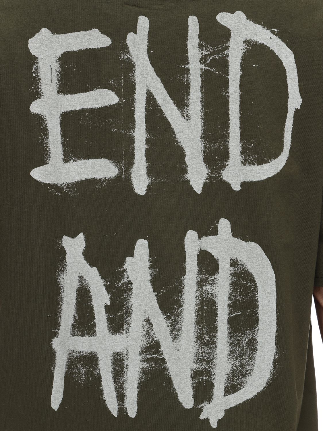 99PERCENTIS SKULL PRINT COTTON T-SHIRT