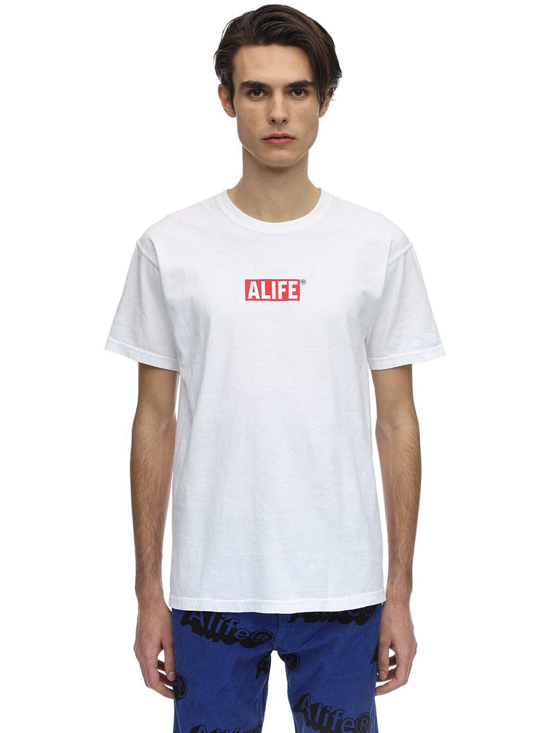 Alife Museum Printed Jersey T-shirt In White