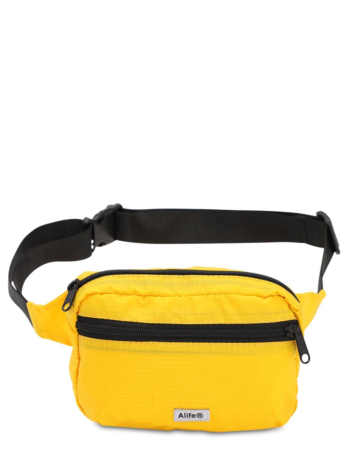 Alife Logo Tag Nylon Belt Bag In Yellow