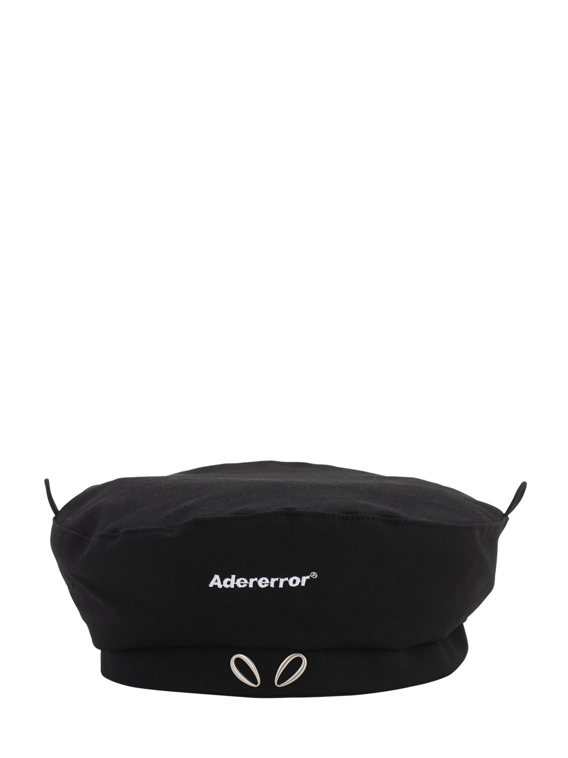 Ader Error Logo Embroidered Flat Hat In Black