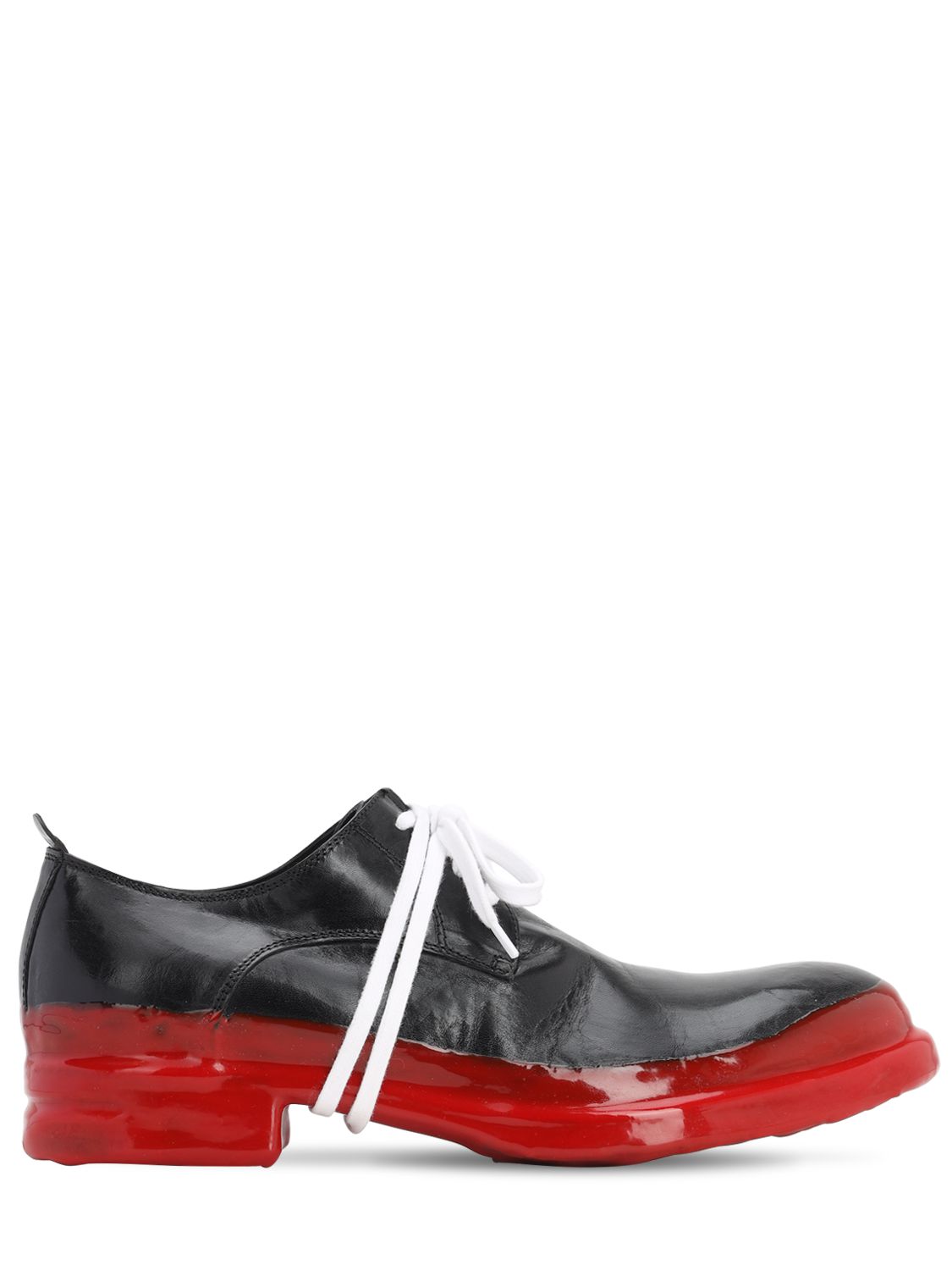 Schnürschuhe Aus Leder Mit Gummierter Sohle