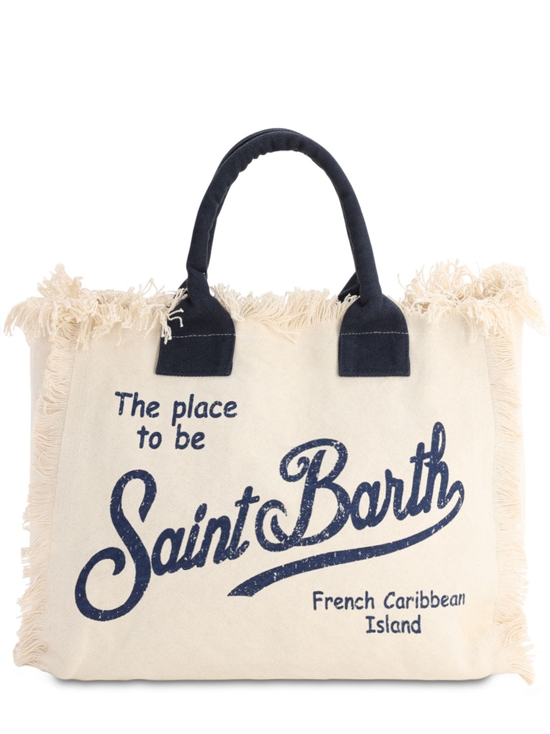 Mc2 Saint Barth Vanity Canvas Tote Bag In White | ModeSens
